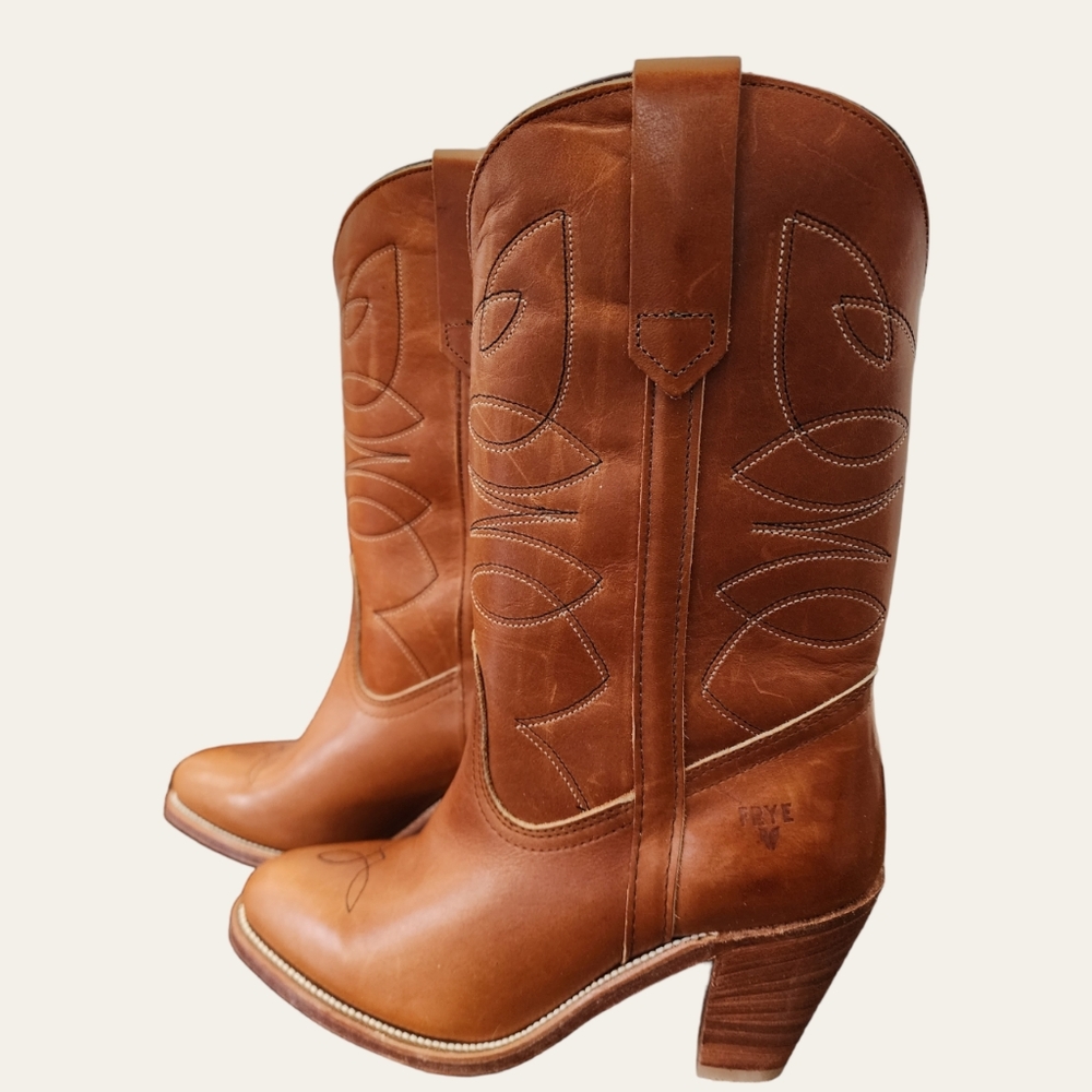 👢Vintage Frye Western Boots
